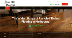 Desktop Screenshot of justoldflooring.com.au